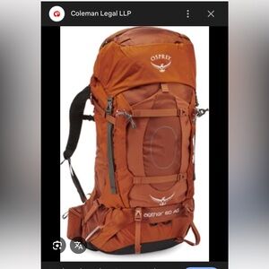 OSPREY Men's Rust/Gray  Backpack